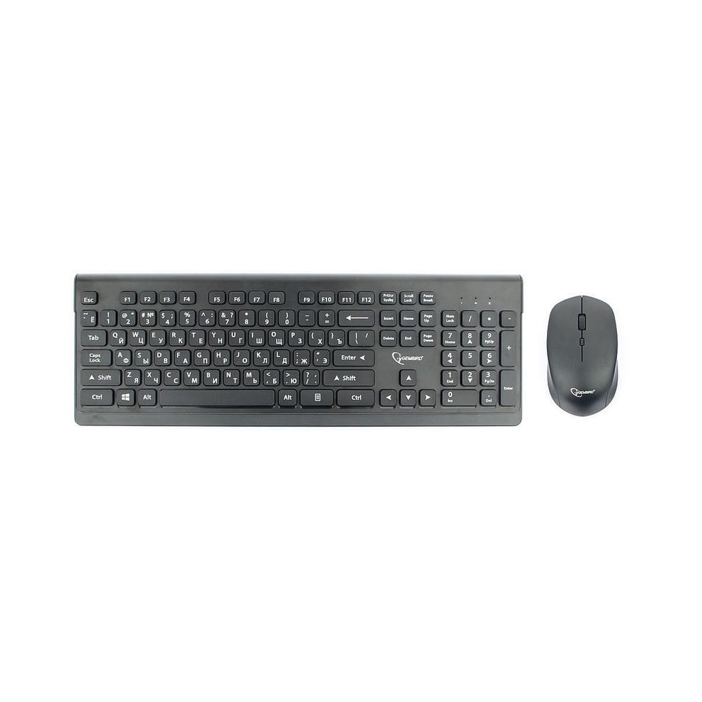 Клавиатура+мышь беспроводная Gembird KBS-7200, черный — KSKSHOP.RU