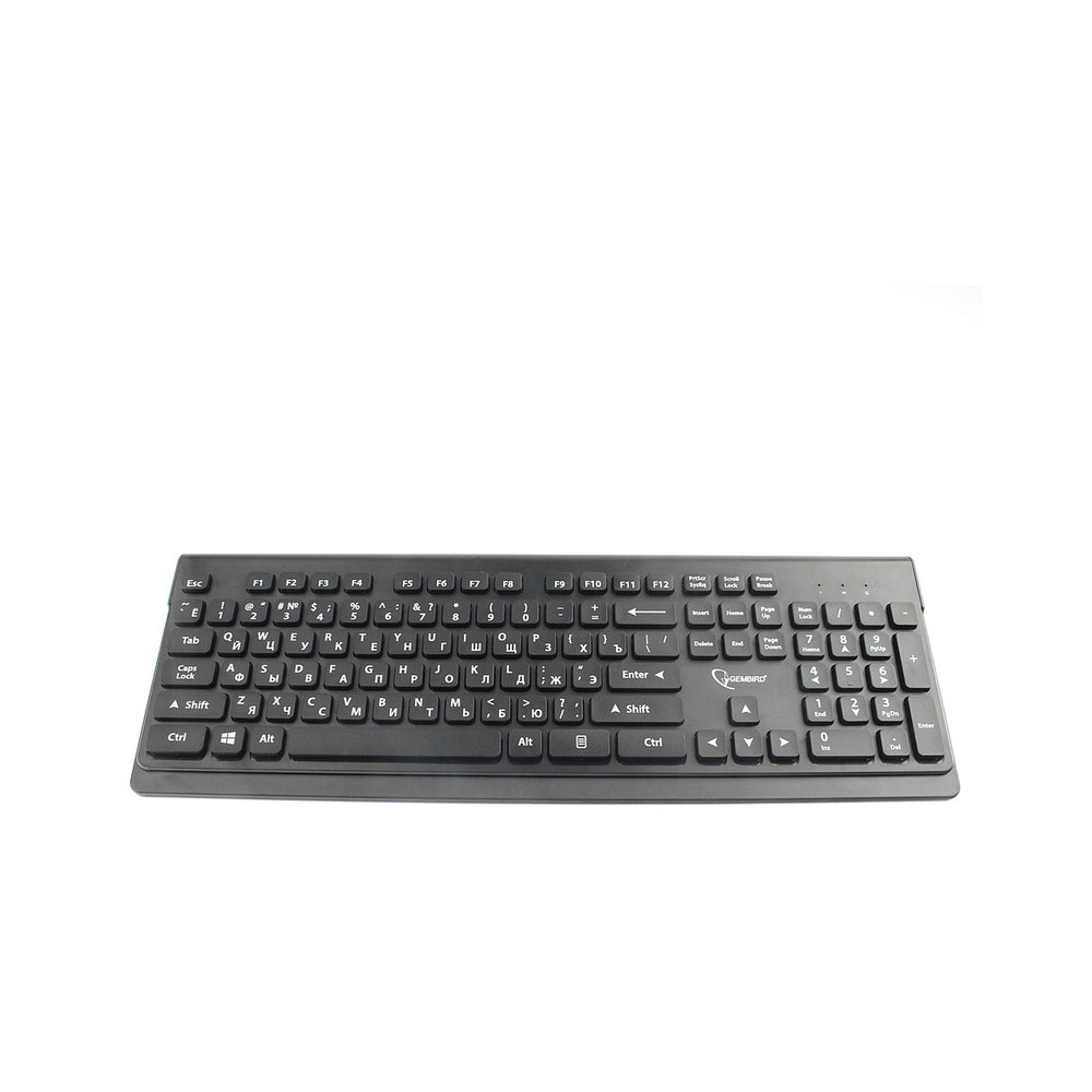 Клавиатура+мышь беспроводная Gembird KBS-7200, черный — KSKSHOP.RU