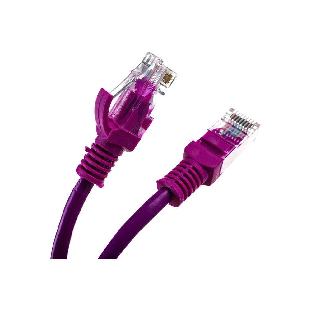Патч-корд UTP Cablexpert кат.5e, 5м, литой, многожильный (фиолетовый) — KSKSHOP.RU