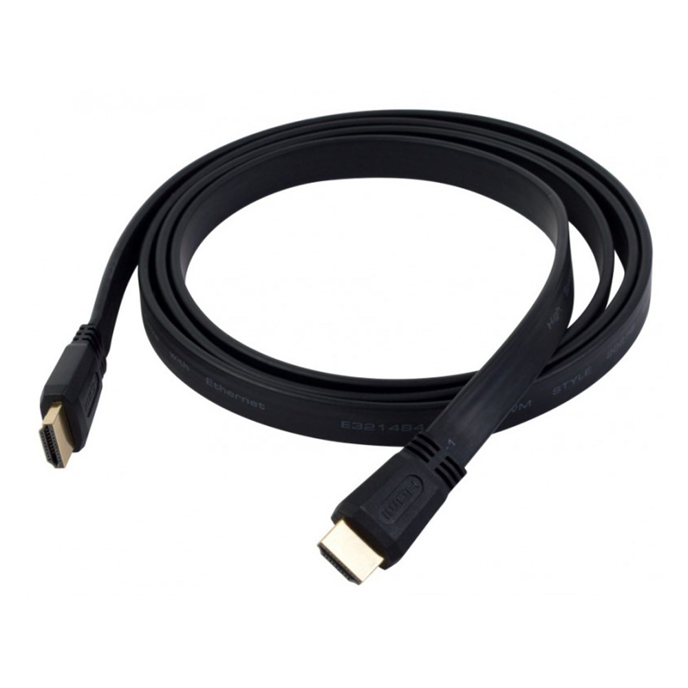 Кабель аудио-видео Buro Flat HDMI (m)/HDMI (m) 2м. черный (BHP HDMI 2) — KSKSHOP.RU