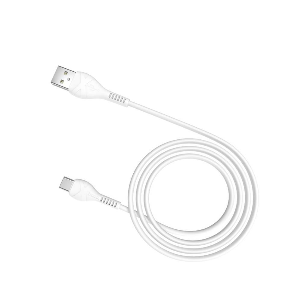 Кабель USB HOCO X37 Cool, USB - Type-C, 3.0А, 1м, белый — KSKSHOP.RU