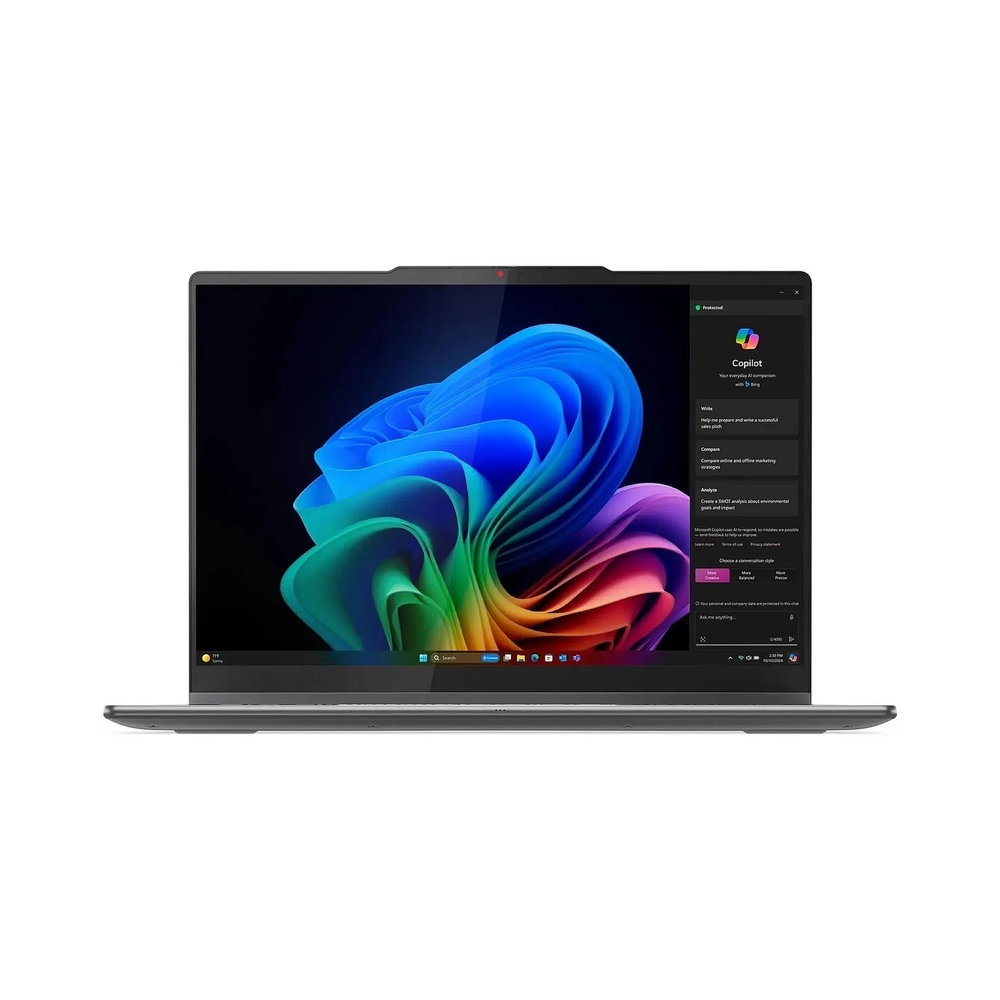 Ноутбук/ Lenovo Yoga 7 2-in-1 14ILL10 14"(1920x1200 OLED)/Touch/Intel Core Ultra 5 226V(2.1Ghz)/16384Mb/512PCISSDGb/noDVD/Int:Intel Arc graphics/Cam/BT/WiFi/70WHr/war 1y/1.38kg/luna grey/Win11Home + 65W, Pen, RU kbd — KSKSHOP.RU