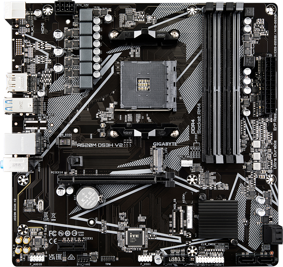[Б\у] Материнская плата Gigabyte A520M DS3H AC — KSKSHOP.RU