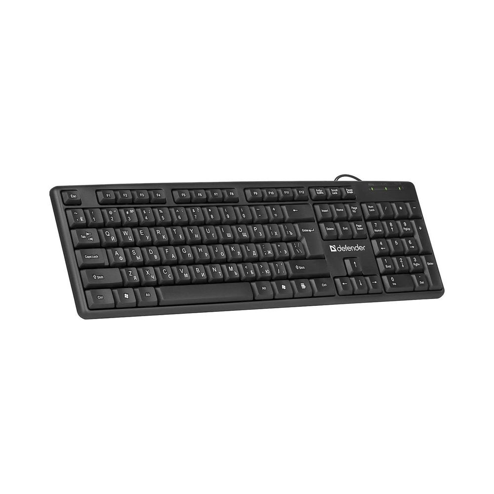 картинка Клавиатура Defender Element HB-520 USB, чёрная от магазина Одежда+