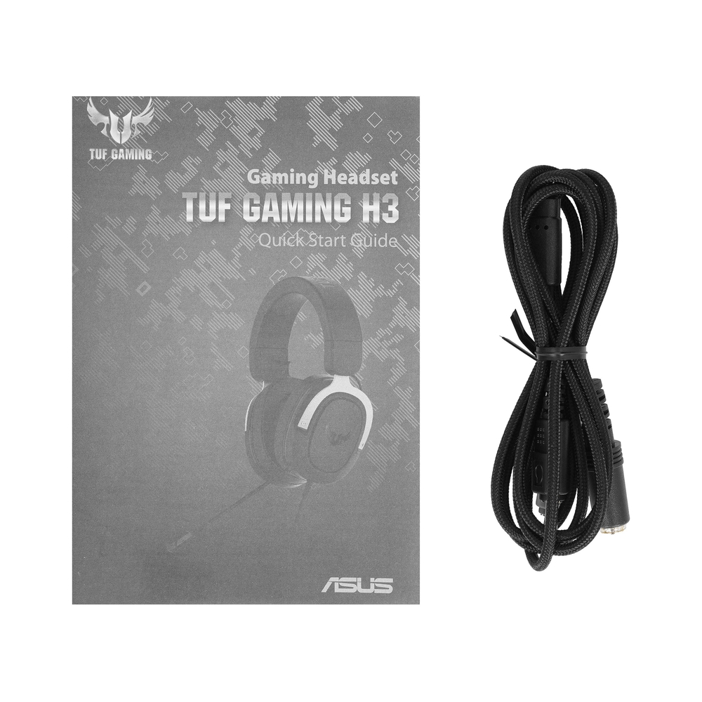 Проводные наушники ASUS TUF Gaming H3, чёрно-серые — KSKSHOP.RU