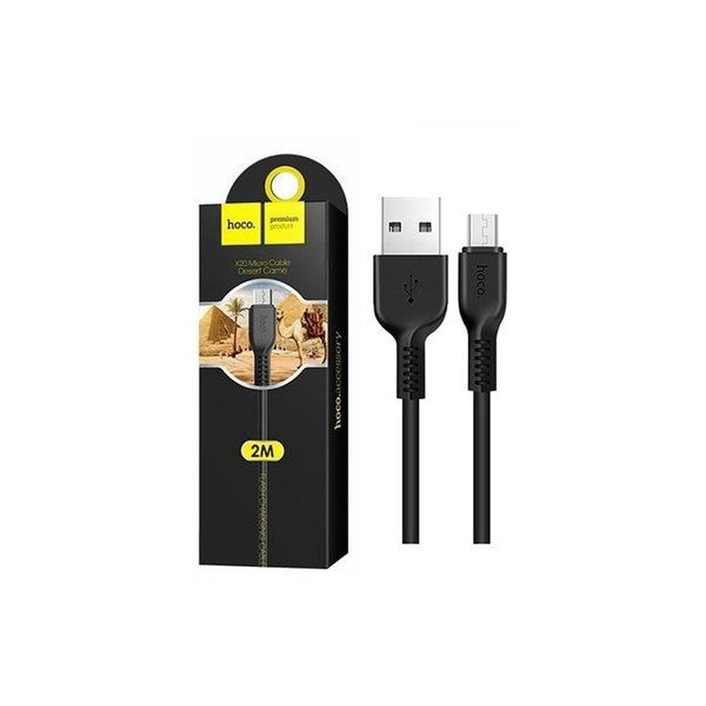 Кабель USB HOCO X20 Flash, USB - Micro USB, 2А, 2м, черный — KSKSHOP.RU