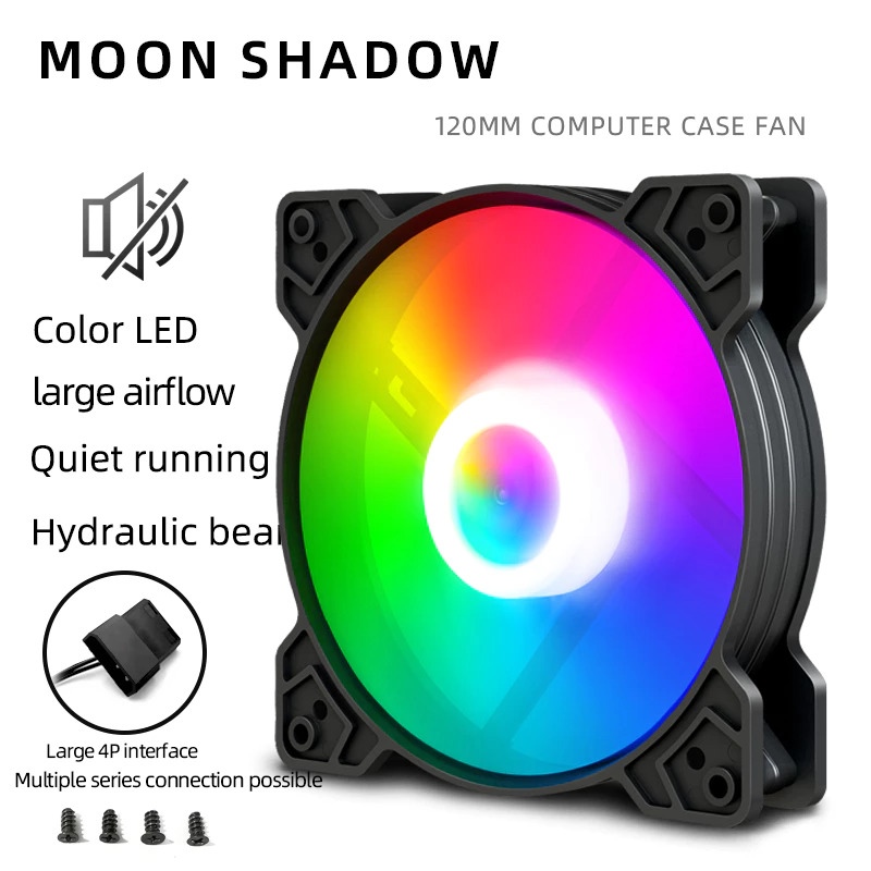 картинка Кулер 120mm RGB CoolMoon BLACK MOON SHADOW от магазина Одежда+
