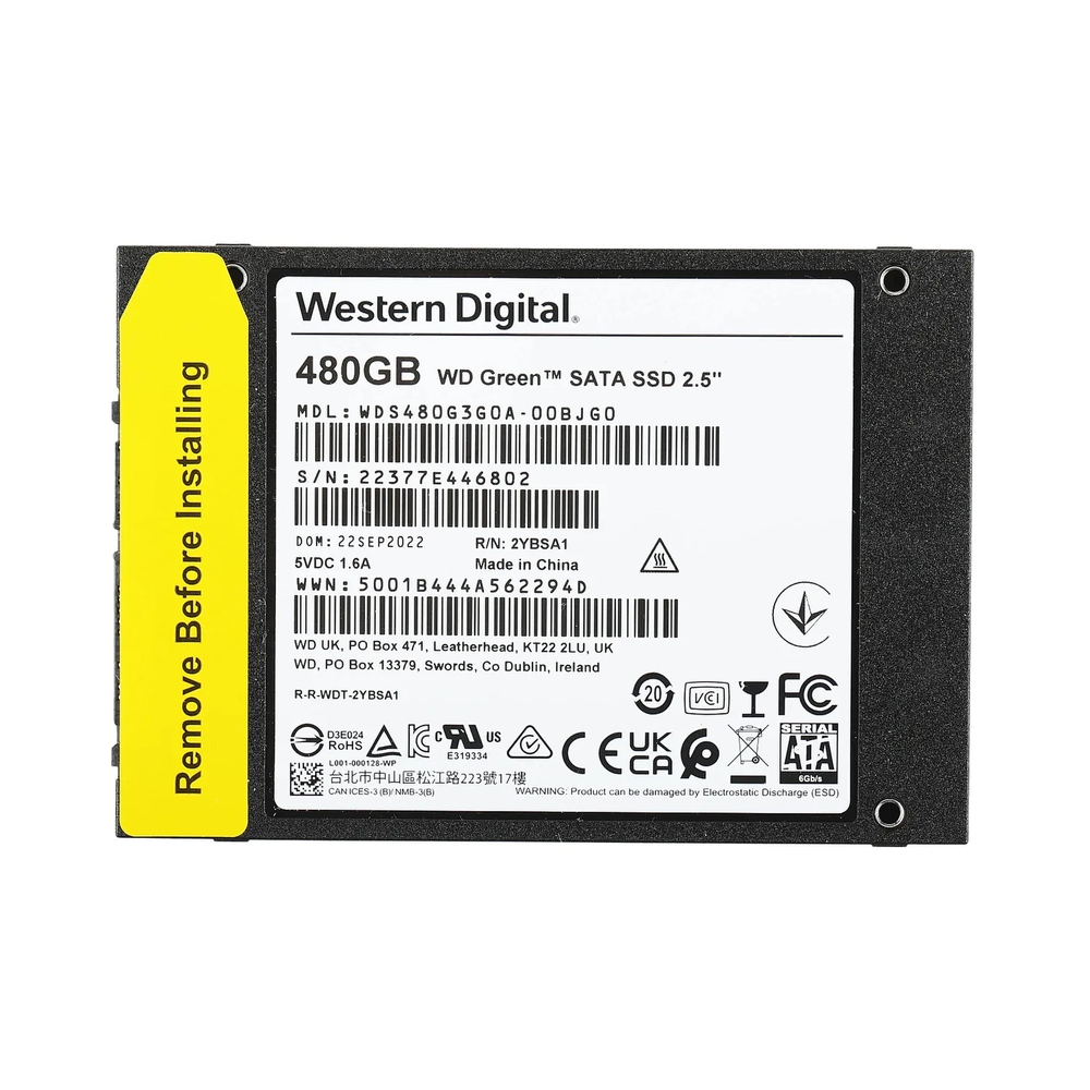 Накопитель SSD WD Green [WDS480G3G0A] 480Gb — KSKSHOP.RU