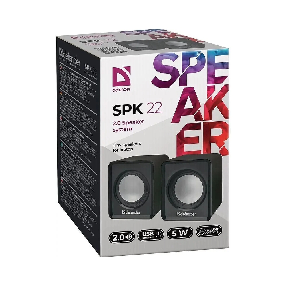 картинка Колонки Defender SPK-22 черный от магазина Одежда+