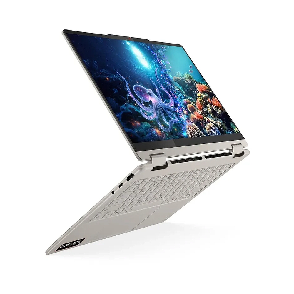Ноутбук Lenovo Yoga 7 14AKP10 Ryzen AI 5 340 24Gb SSD1Tb AMD Radeon 840M 14" OLED Touch WUXGA (1920x1200) Windows 11 Home beige WiFi BT Cam (83JR005YRK) — KSKSHOP.RU