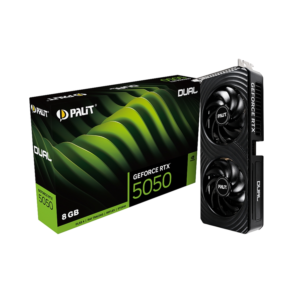 Видеокарта Palit GeForce RTX 5050 Dual [NE65050019P1-GB2070D] — KSKSHOP.RU
