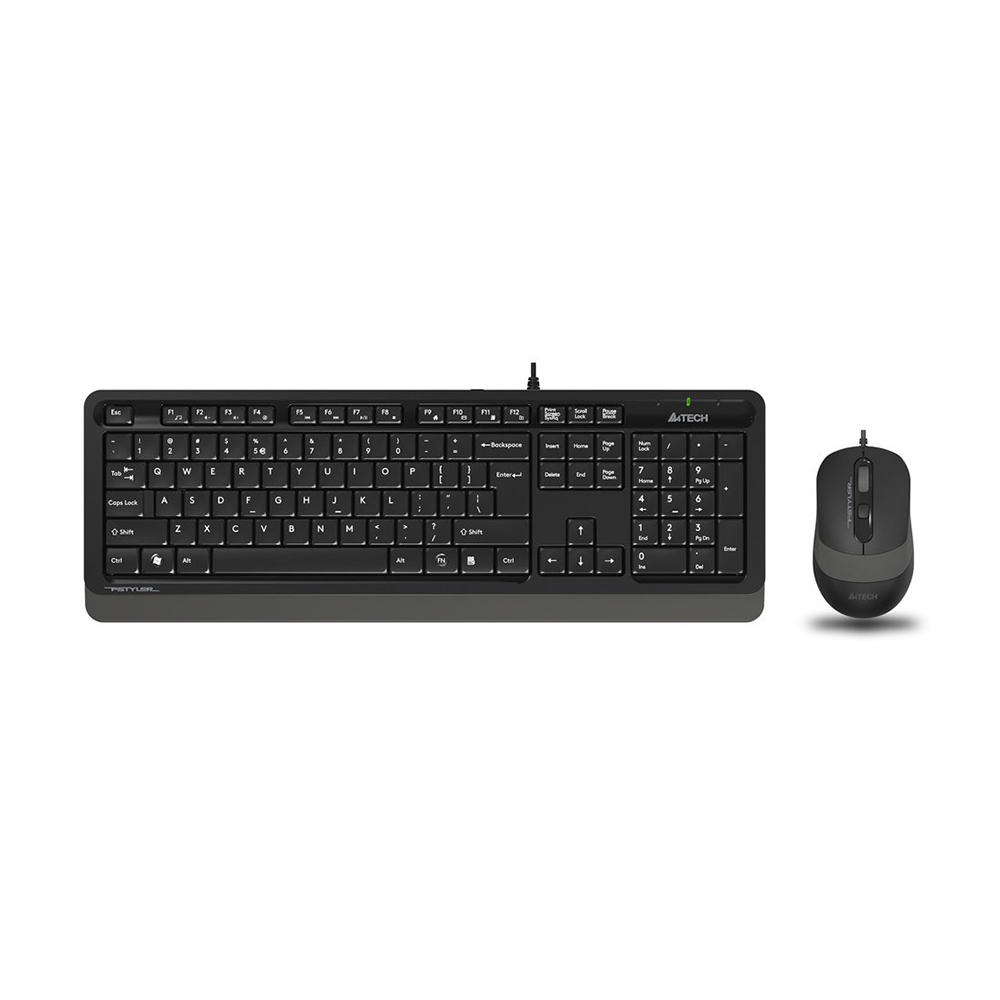 картинка Клавиатура + мышь A4 Fstyler F1010 черный/серый USB Multimedia от магазина Одежда+