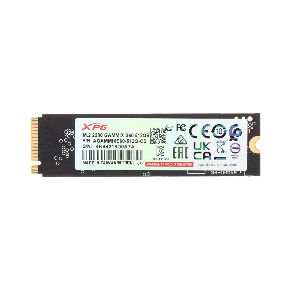 картинка Накопитель SSD ADATA XPG GAMMIX S60 [AGAMMIXS60-512G-CS] 512GB от магазина Одежда+