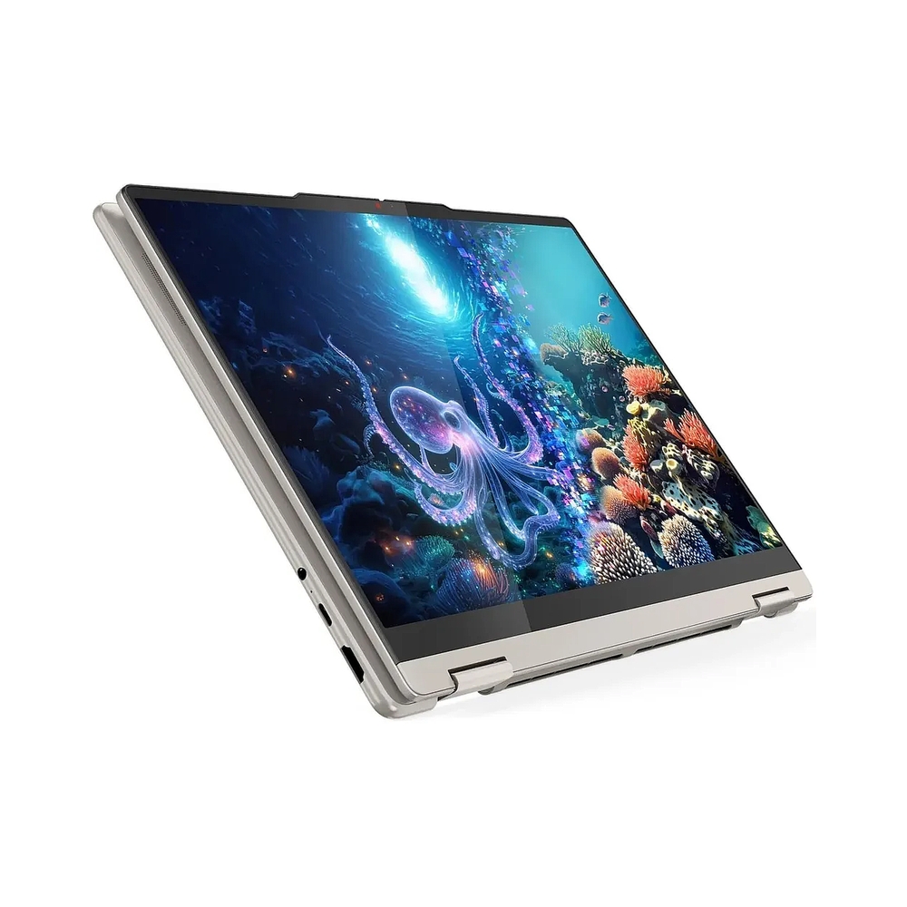 Ноутбук Lenovo Yoga 7 14AKP10 Ryzen AI 5 340 24Gb SSD1Tb AMD Radeon 840M 14" OLED Touch WUXGA (1920x1200) Windows 11 Home beige WiFi BT Cam (83JR005YRK) — KSKSHOP.RU