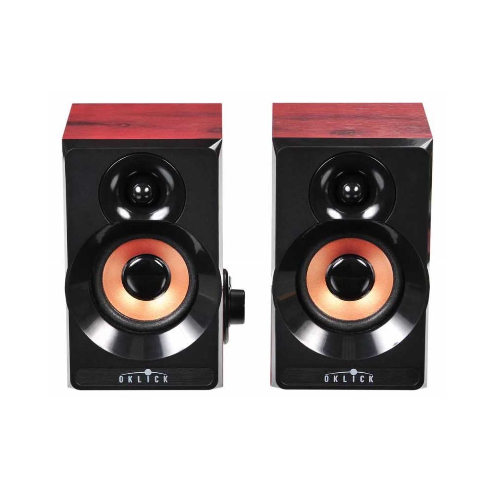 Колонки Oklick OK-161 2.0 темное дерево 6Вт — KSKSHOP.RU