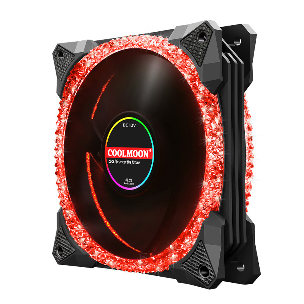 картинка Кулер для пк CoolMoon Magic Diamond AS2 | RED 120MM от магазина Одежда+