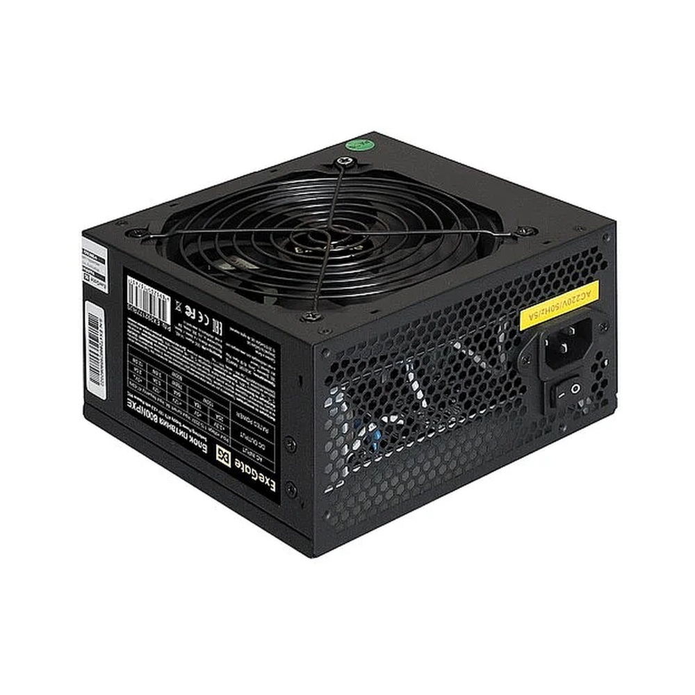 Блок питания 800W ExeGate 800NPXE (ATX, PPFC, SC, 12cm fan, 24pin, (4+4)pin, 2xPCI-E, 5xSATA, 3xIDE, black, кабель 220V 1,8м с защитой от выдергивания) — KSKSHOP.RU