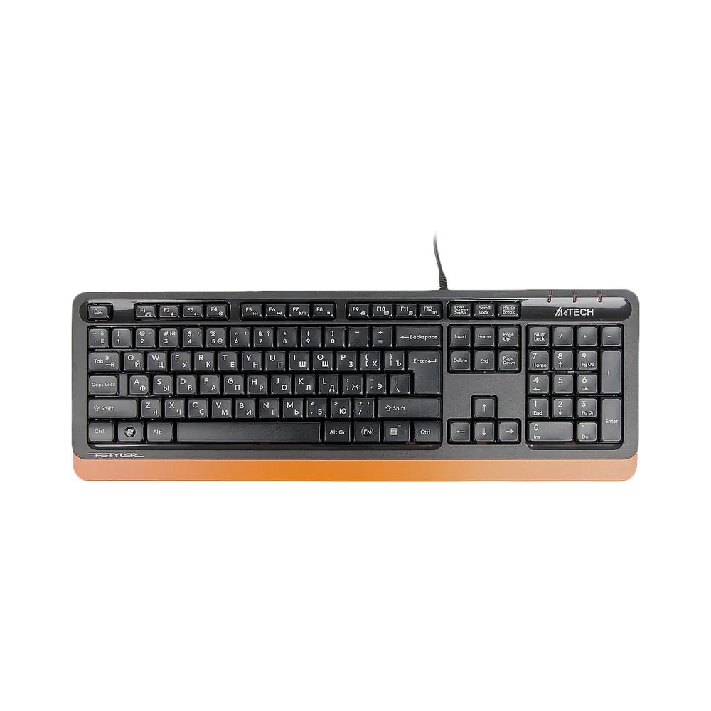 Клавиатура A4Tech Fstyler FK10 черный/оранжевый — KSKSHOP.RU