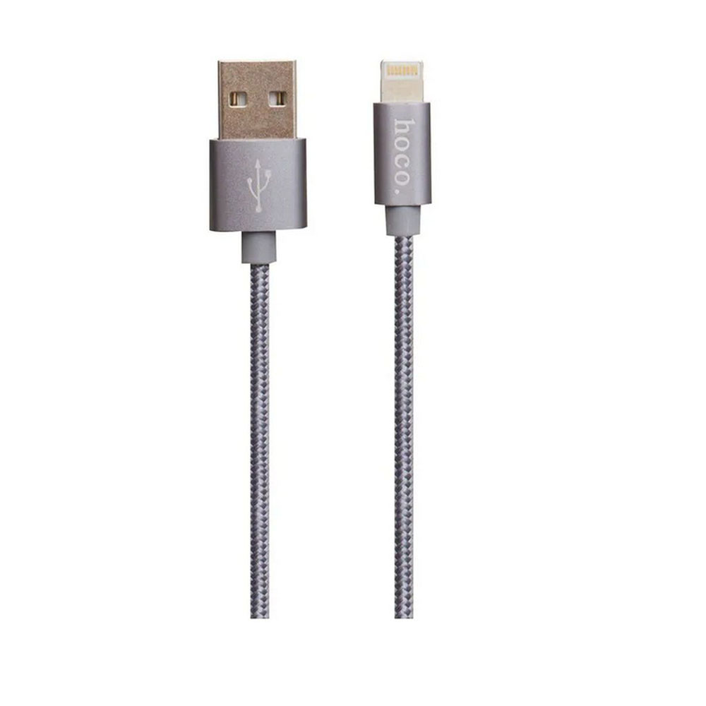 картинка Кабель USB 2.0 hoco X2 текстильная оплетка, AM/Lightning M, матовый, 1м от магазина Одежда+