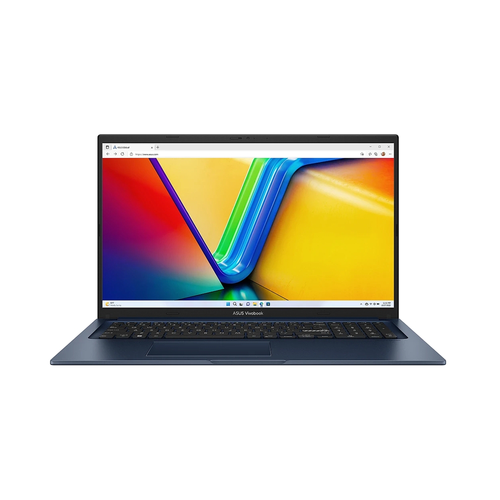 Ноутбук ASUS VivoBook 17 X1704-AU1159/17.3"/IPS/Intel Core i7 150U/16Gb/512Gb SSD/Intel Graphics/Windows 11 Pro/синий/2.10kg — KSKSHOP.RU