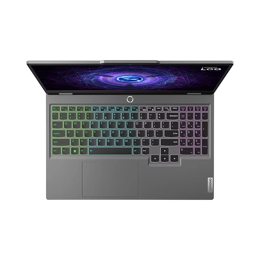 Ноутбук Lenovo LOQ 15IRX9/15.6"/IPS/Intel Core i7 13650HX/16Gb/512Gb SSD/NVIDIA GeForce RTX4050 6Gb/без ОС/серый/2.38kg — KSKSHOP.RU