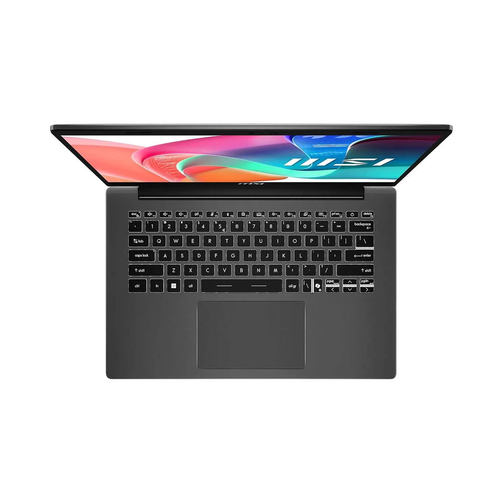 Ноутбук MSI Modern 14 F1MG Core 7 150U 14" FHD (1920*1080)IPS, DDR4 16GB (8GB*2),512GB SSD Intel Graphics,backlight,46.8Whr,1.5kg,Dos,1y,Platinum Gray — KSKSHOP.RU