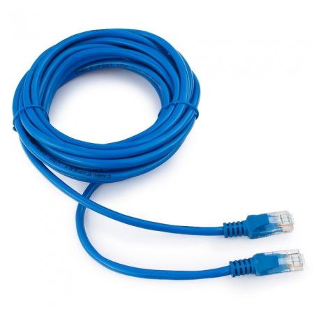Патч-корд UTP Cablexpert PP12-10M/B кат.5e, 10м, литой (синий)