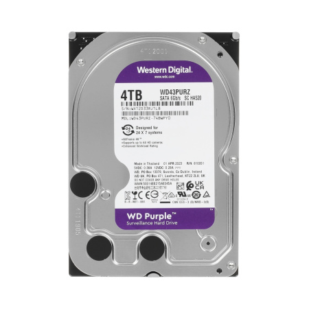 Жесткий диск WD Purple Surveillance [WD43PURZ] 4TB