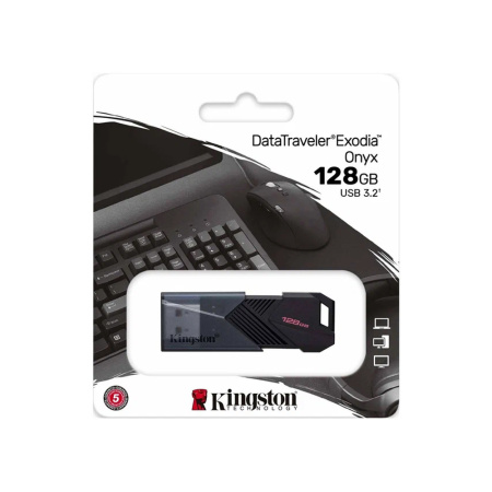 Флеш Диск Kingston 128Gb Onyx DTXON USB3.2 черный