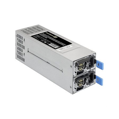 Серверный БП с резервированием 2U Redundant 2x1000W ExeGate EX292323RUS Industrial-RTS1000 (APFC, КПД 94% (80 PLUS Platinum), 4 cm fan, 24pin, 2x(4+4)pin, 2PCIe, 2SATA, 6IDE, Cable Management)