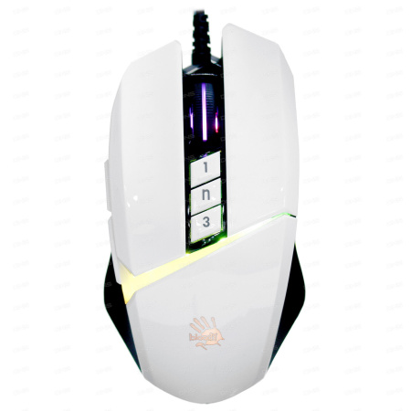 Мышь A4Tech Bloody W60 Max белый оптическая (10000dpi) USB (10but)