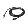 Патч-корд UTP Cablexpert PP12-3M/BK 5e, 3м, литой, многожильный (чёрный)