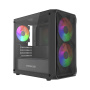 Корпус Powercase Mistral Micro A3B ARGB, черный