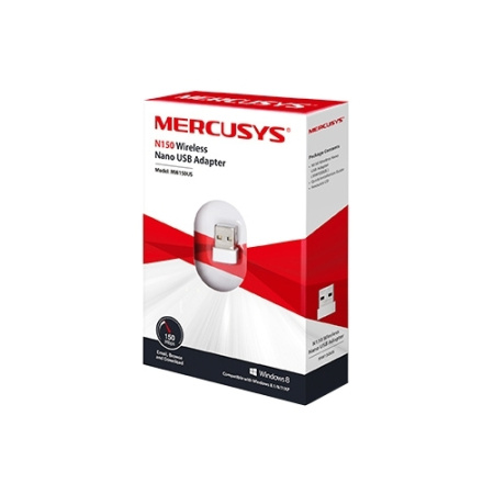 Сетевой адаптер WiFi Mercusys MW150US N150 USB 2.0