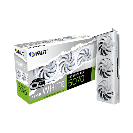 Видеокарта Palit GeForce RTX 5070 White OC [NE75070U19K9-GB2050W]