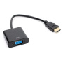 Переходник HDMI-VGA Cablexpert A-HDMI-VGA-04, 19M/15F, провод 15см